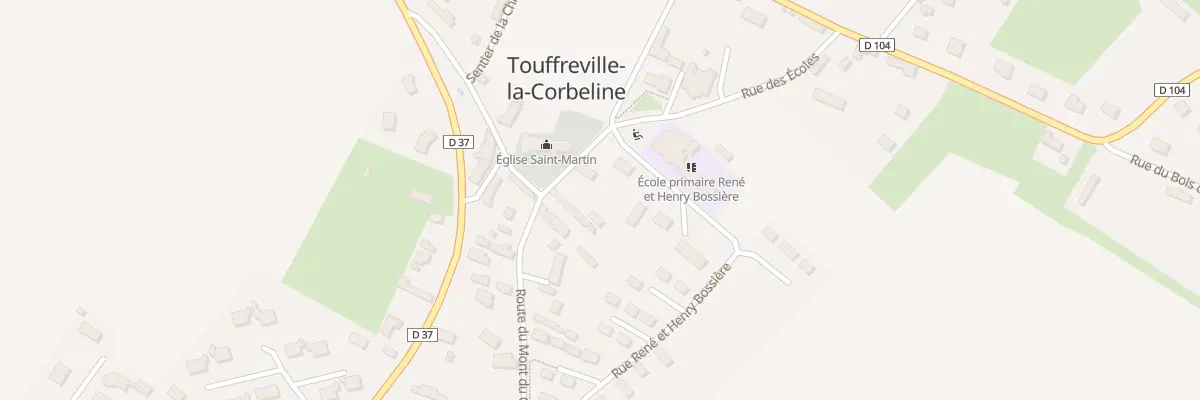 Plan du 280 Rue des Ecoles à Touffreville-la-Corbeline