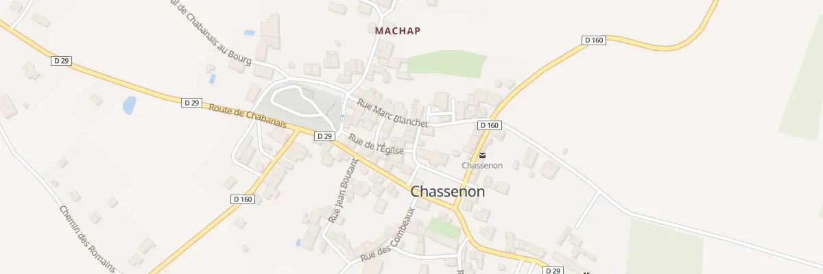 Plan du 5 Pl de l’Eglise à Chassenon