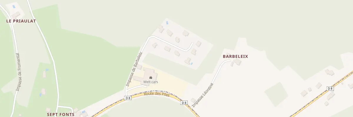 Plan du 5000 Barbaleix à Cornille