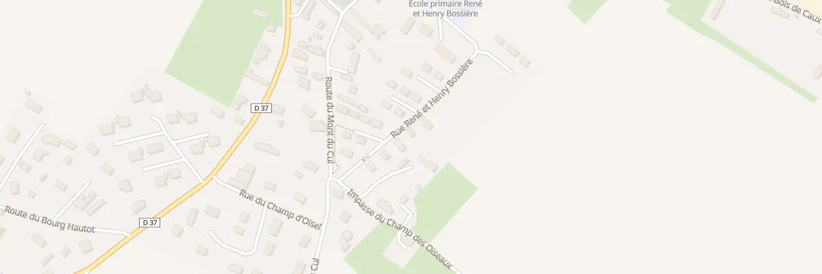 Plan du 261 Che Rene et Henry Bossiere à Touffreville-la-Corbeline