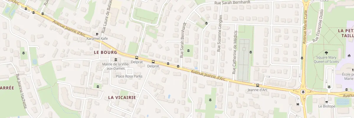 Plan du 1 Rue Sarah Bernhardt à La Ville-aux-Dames