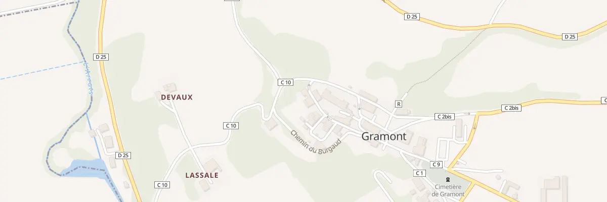 Plan du 5087 Le Village à Gramont