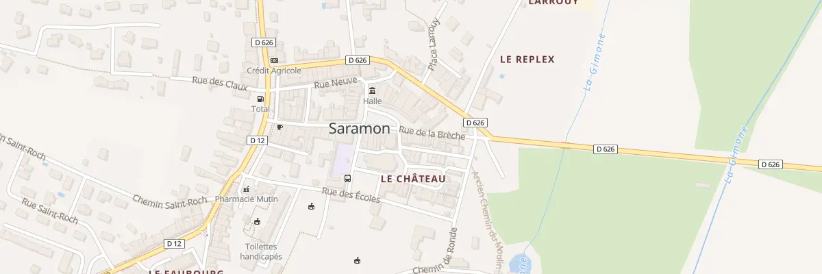 Plan du 5314 Rue de la Brèche à Saramon