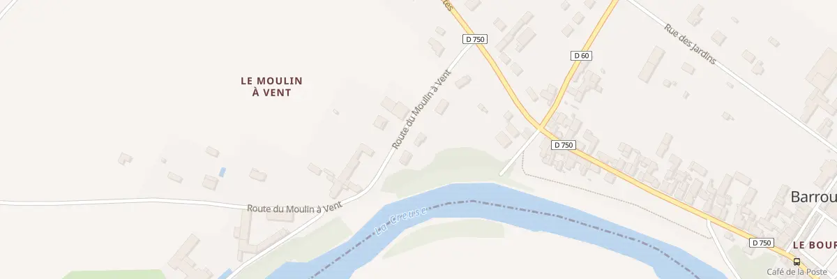 Plan du 5 Rte du Moulin a Vent à Barrou