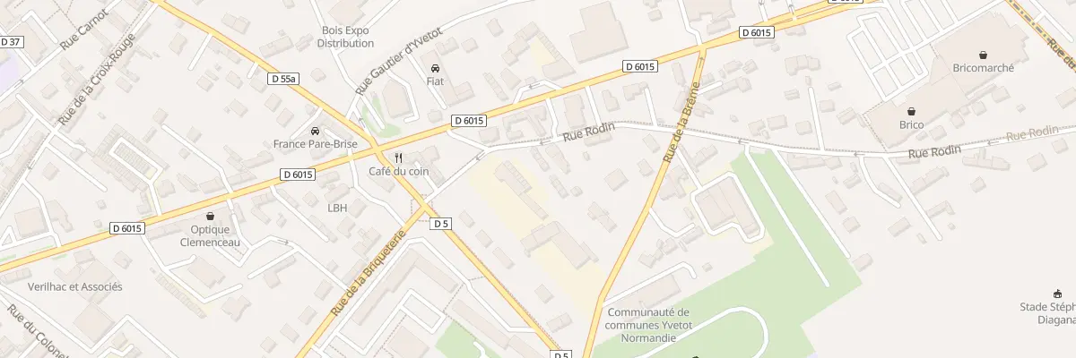 Plan du 6 Rue Rodin à Yvetot