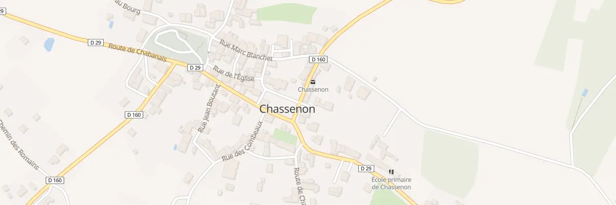 Plan du 4 Rte de Saillat à Chassenon