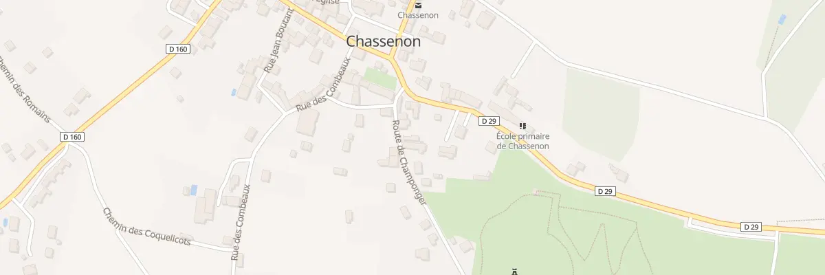 Plan du 1 Rte de Champonger à Chassenon