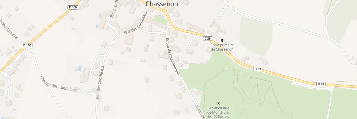 Plan du 5 Rte de Champonger à Chassenon