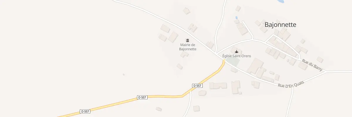 Plan du 5054 A Las Plastreres à Bajonnette
