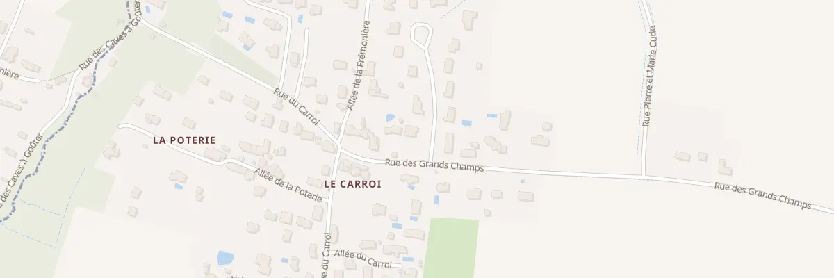 Plan du 1 All des Grands Champs à Larçay