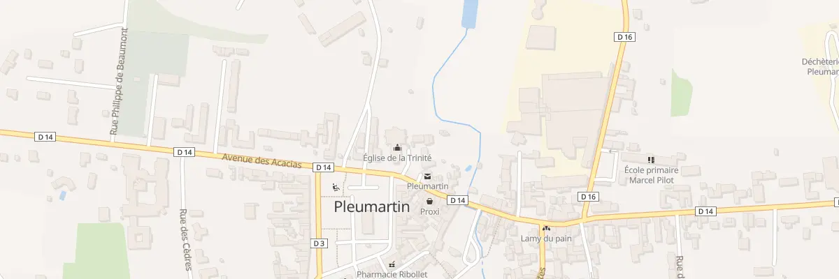 Plan du 1 Rue de la République à Pleumartin