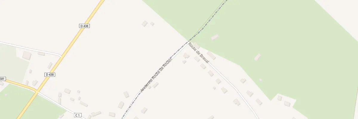 Plan du 13 Rte de Breval à Bosrobert