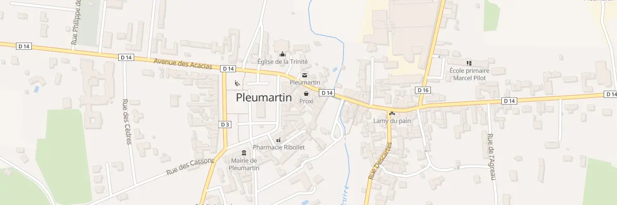 Plan du 10 Rue de la République à Pleumartin