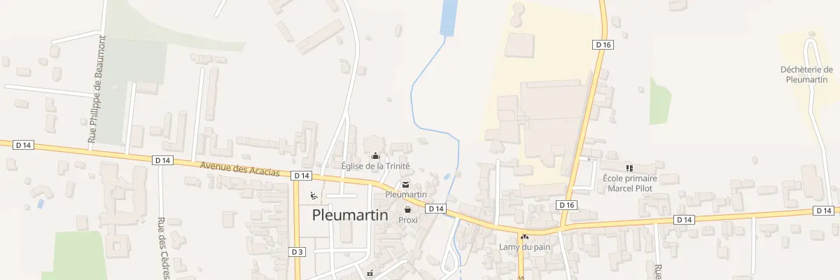 Plan du 3 Rue de la République à Pleumartin