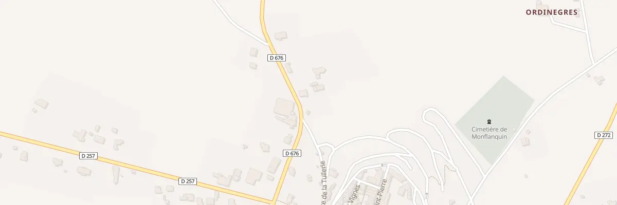 Plan du 184 Rte de Villereal à Monflanquin