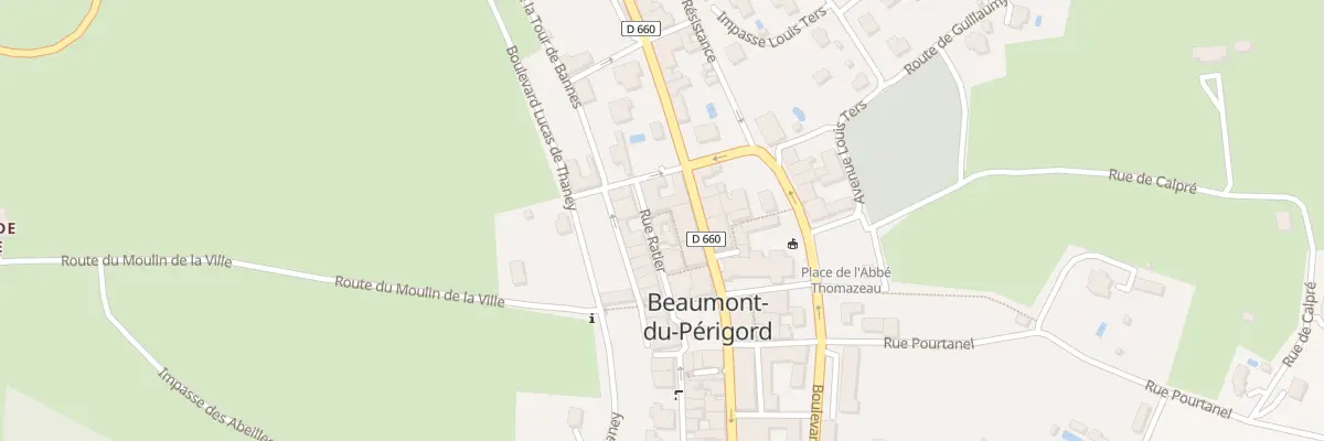 Plan du 5 Rue Ratier à Beaumontois en Périgord