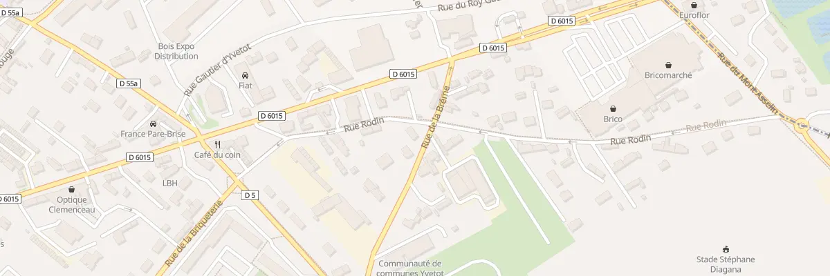Plan du 20 Rue Rodin à Yvetot