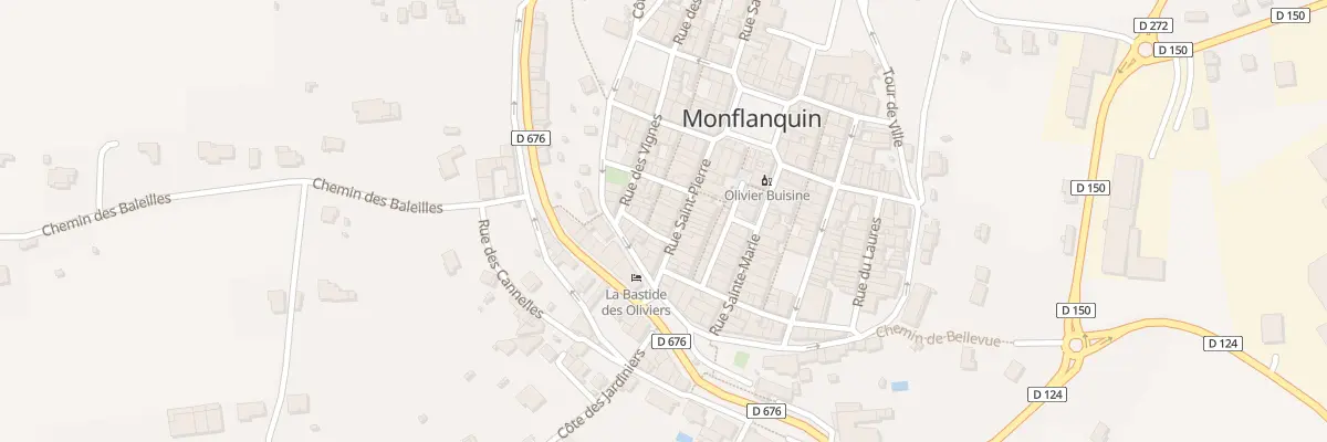 Plan du 52 Rue Saint Pierre à Monflanquin