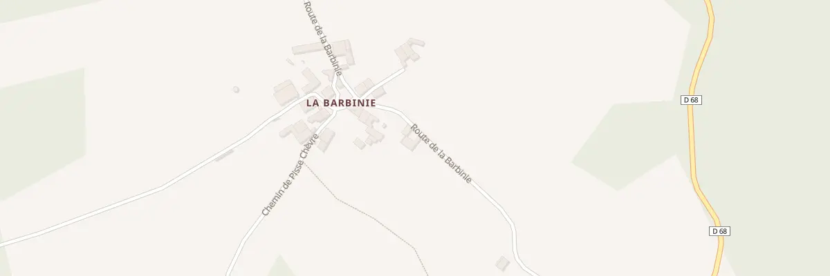 Plan de La Barbinie à Villars