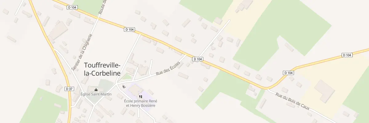 Plan du 486 Rue des Ecoles à Touffreville-la-Corbeline