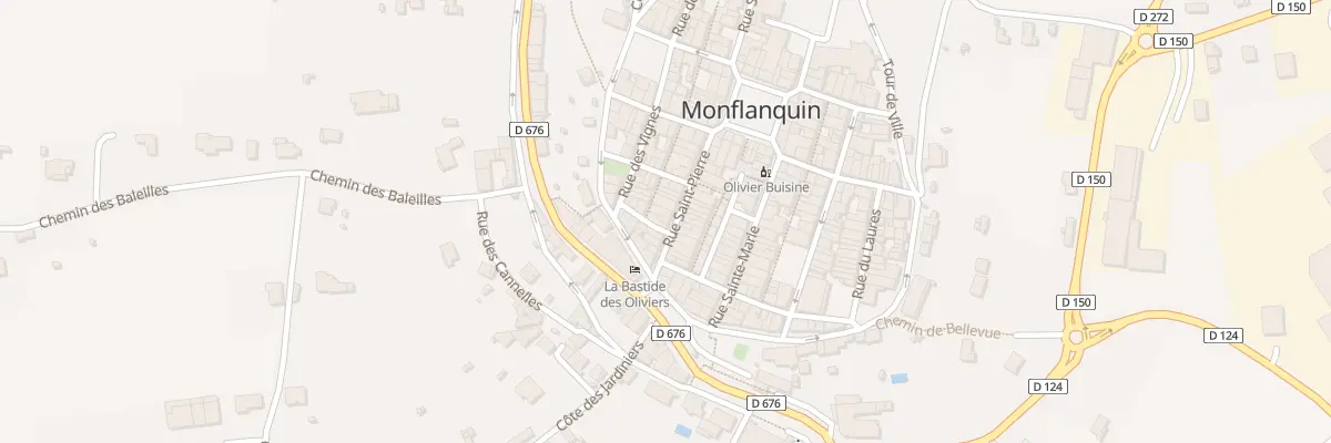Plan du 54 Rue Saint Pierre à Monflanquin