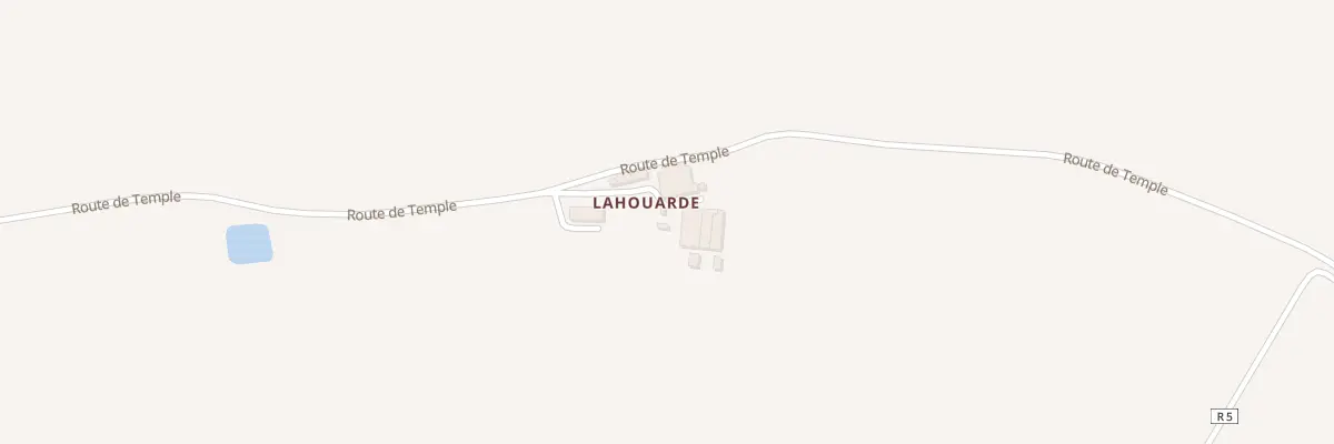 Plan du 5257 Lahouarde à Miradoux