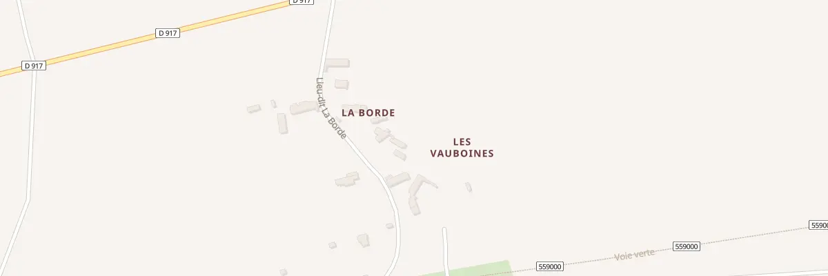 Plan du 293 La Borde à Troo