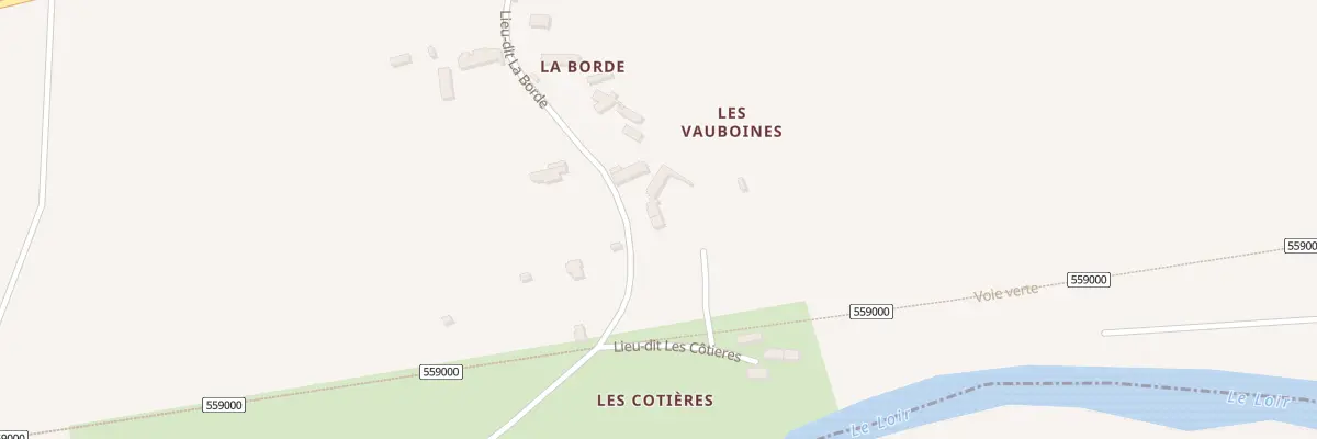 Plan du 295 La Borde à Troo