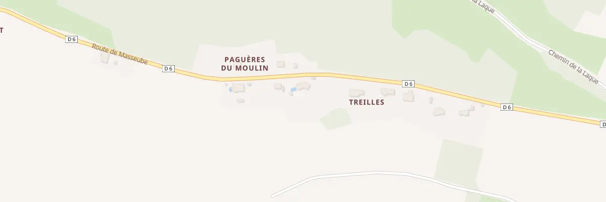 Plan du 9000 Treilles à Molas