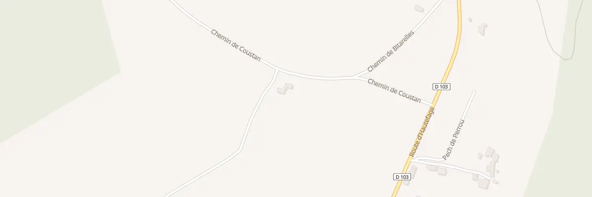 Plan du 257 Che de Coustan à Cassignas