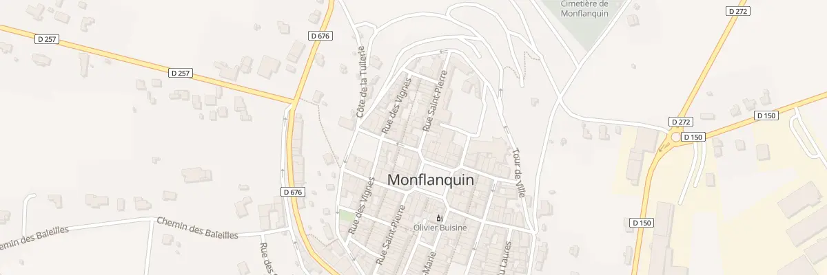 Plan du 28 Rue Saint Pierre à Monflanquin