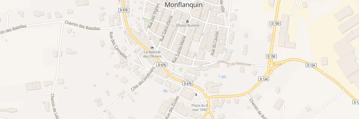 Plan du 33 Rue Sainte Marie à Monflanquin
