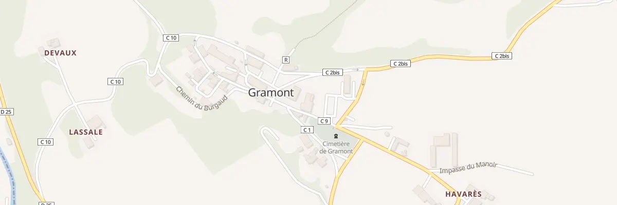 Plan du 5082 Le Village à Gramont