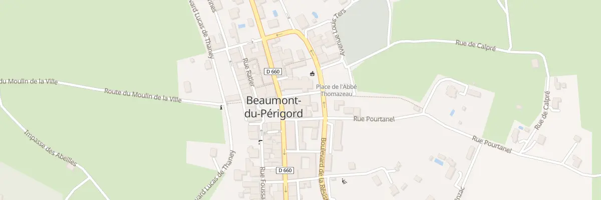 Plan du 8 Rue de l’Église à Beaumontois en Périgord