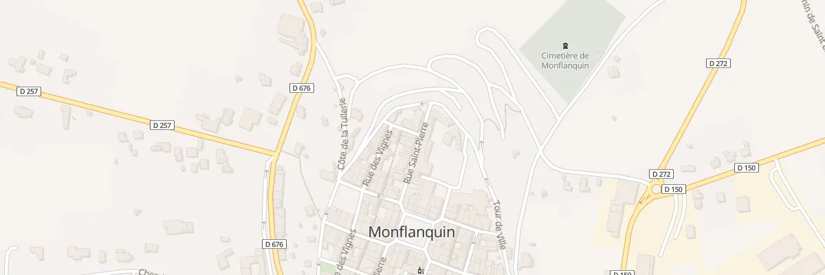 Plan du 6 Rue Saint Pierre à Monflanquin