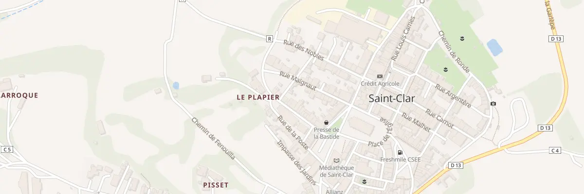 Plan du 18 Rue du Plaper à Saint-Clar