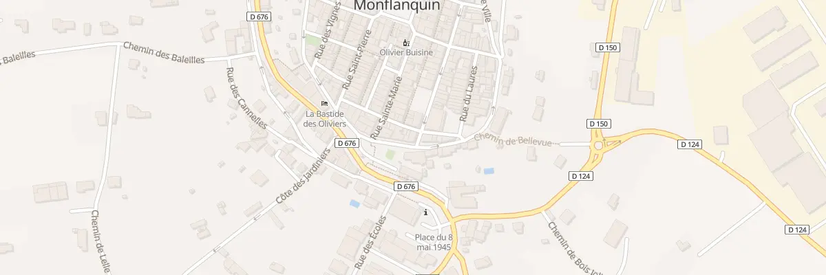 Plan du 18 Rue de la Paix à Monflanquin