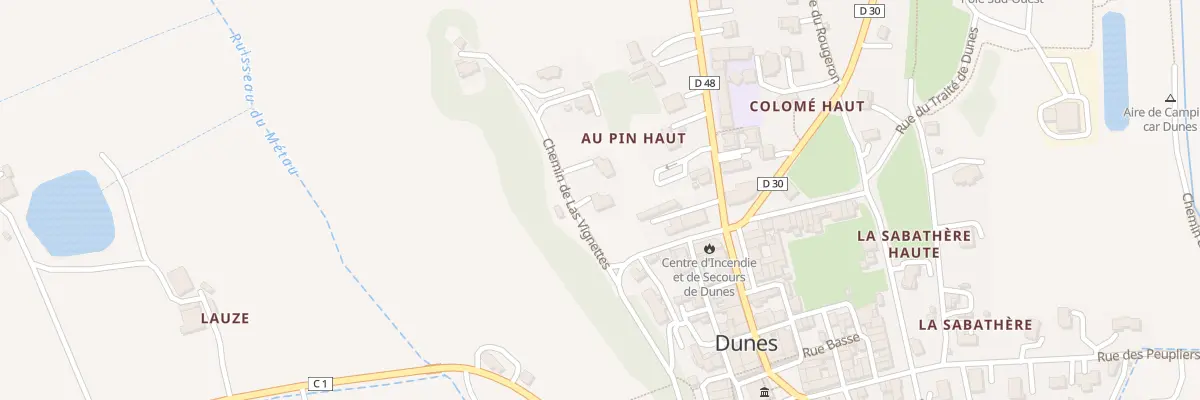 Plan du 5 Che de Las Vignettes à Dunes