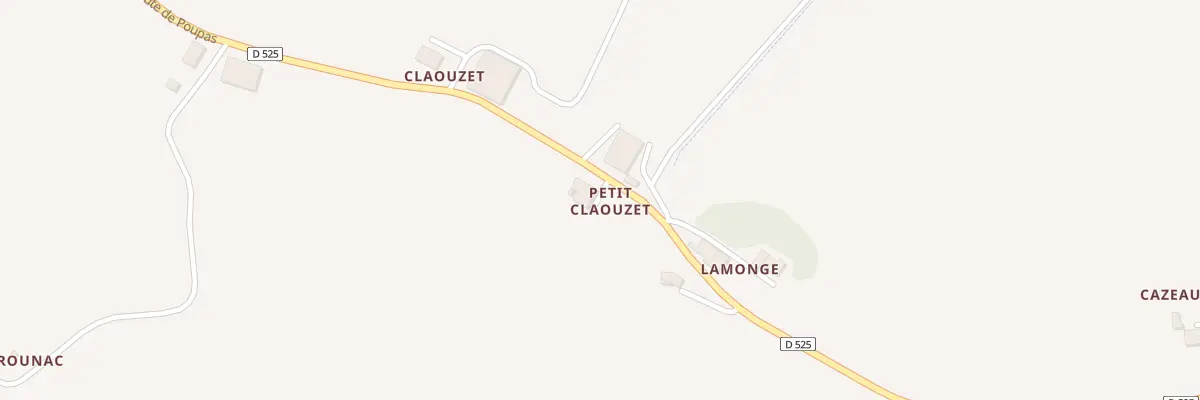 Plan du 5293 Petit Claouzet à Miradoux