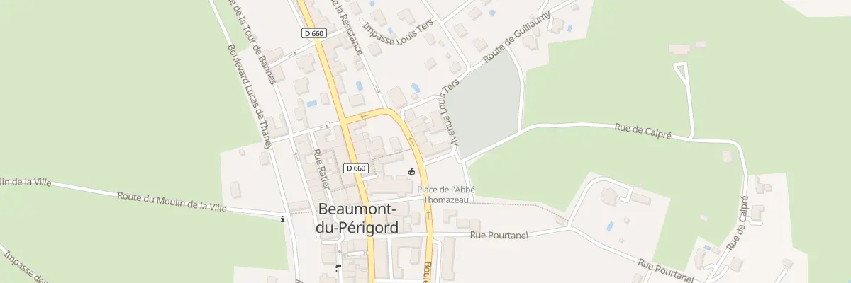 Plan du 33 Bd de la Résistance à Beaumontois en Périgord