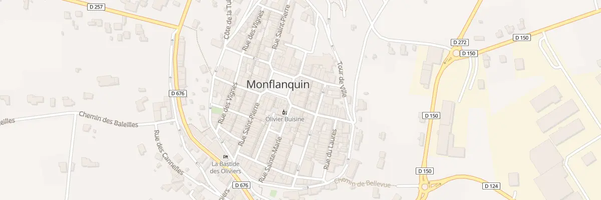 Plan du 29 Pl des Arcades à Monflanquin