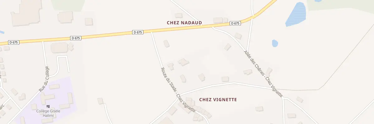 Plan du 5 Rte du Stade - chez Vignette à Saint-Mathieu