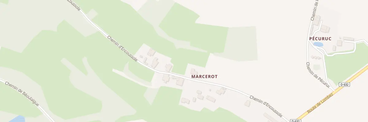 Plan du 9001 Marcerot à Puymaurin