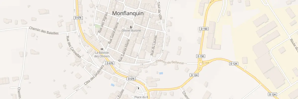 Plan du 18 Rue du Laures à Monflanquin