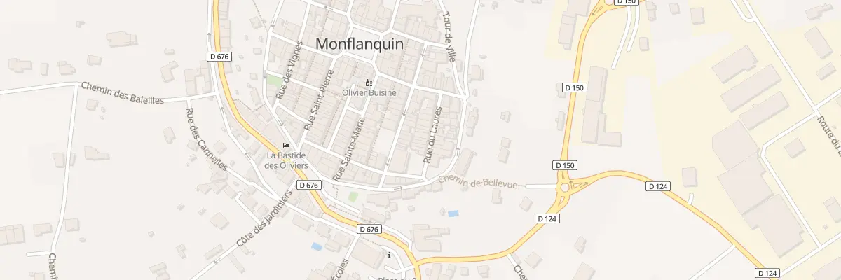 Plan du 16 Rue du Laures à Monflanquin