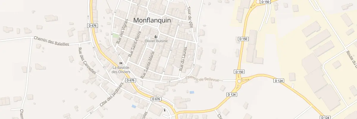 Plan du 14 Rue du Laures à Monflanquin