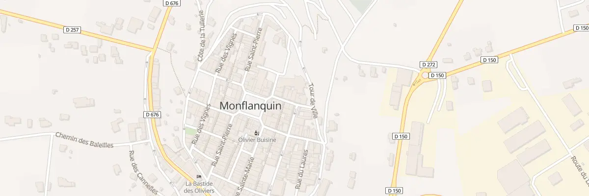 Plan du 17 Rue des Arcades à Monflanquin
