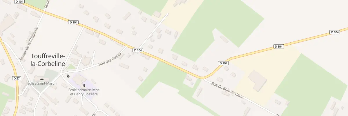 Plan du 543 Rte du Val au Cesne à Touffreville-la-Corbeline