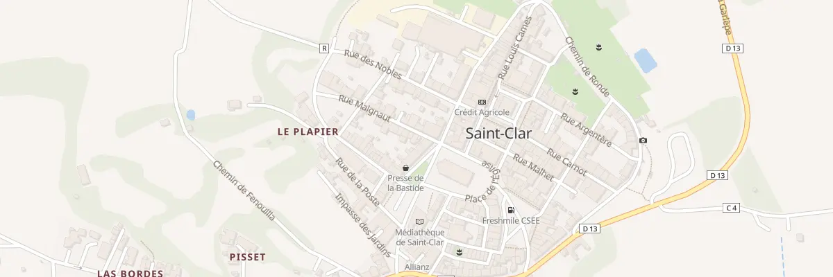 Plan du 1 Rue Maignaut à Saint-Clar