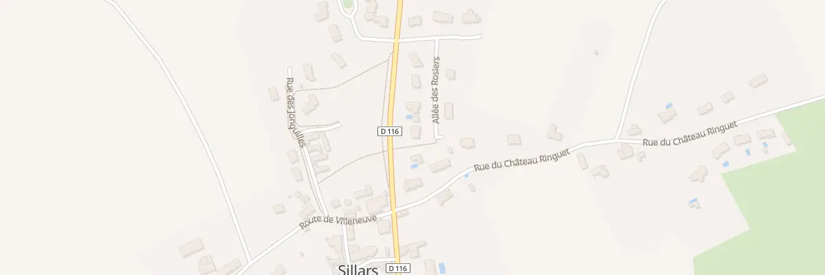 Plan du 8 All des Rosiers à Sillars